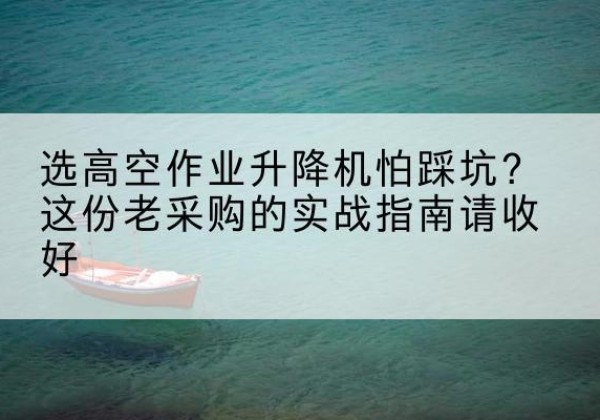 兴业高空作业升降机厂家推荐-选高空作业升降机怕踩坑？这份老采购的实战指南请收好